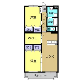La vie belle Takeda【4階】の間取り