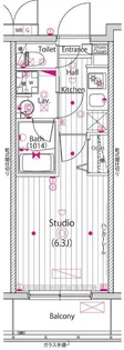 ガーラ横濱関内グランドステージ【5階】の間取り