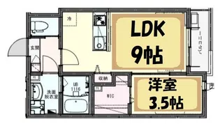 KEIAI RESIDENCE 北越谷II【1階】の間取り
