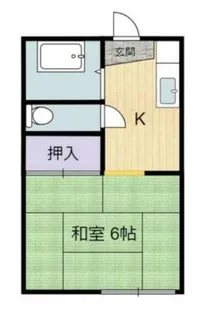 コーポさかえ【2階】の間取り
