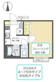 オーネスト西新井【1階】の間取り