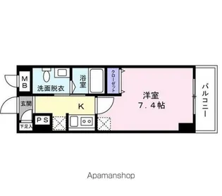シュガール戸部【6階】の間取り