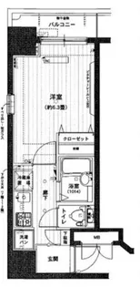 アフェクシオン日本橋人形町【5階】の間取り