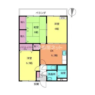 コーポプレアリー【3階】の間取り