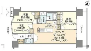 プレミスト有明ガーデンズ【15階】の間取り