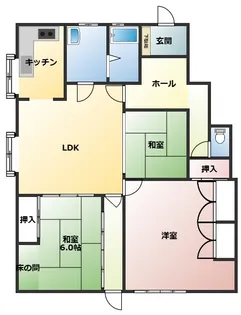 クレイドル青山【1階】の間取り