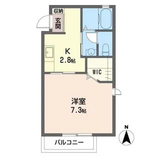 メゾンフルール【2階】の間取り