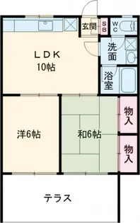 ウィズ調布リバーサイド【1階】の間取り