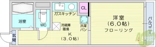 メルビル【3階】の間取り