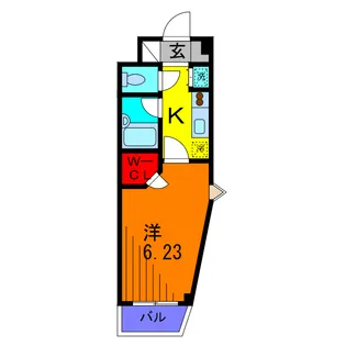 メルベーユ池之内【5階】の間取り