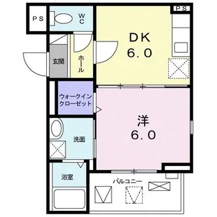 foresta 御所ノ内【2階】の間取り