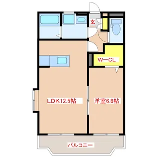 ロイヤル・レジデンス【2階】の間取り