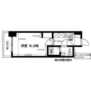 ヴェッセル幅下【4階】の間取り