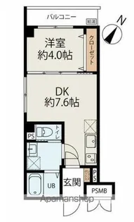 コネクトパークヒルズ南初富【2階】の間取り