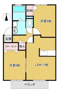 Fonte宮前平【1階】の間取り
