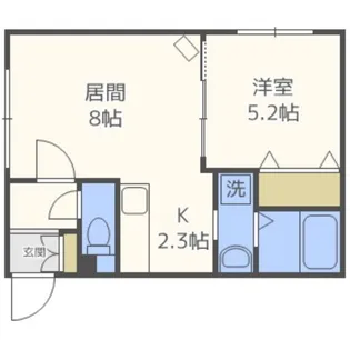 グランメール北24条駅前【1階】の間取り