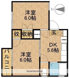 メゾン・ド・フェニックスI【1階】の間取り