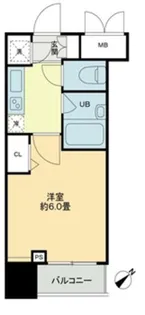 クロスレジデンス蒲田【6階】の間取り
