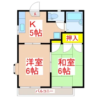 ステーションハイツK【2階】の間取り