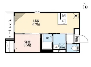 パークゲート稲毛(パークゲートイナゲ)【3階】の間取り
