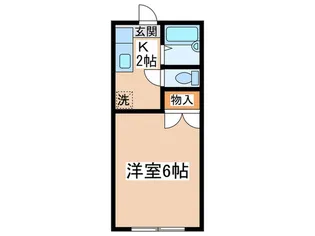 第2旭荘【2階】の間取り