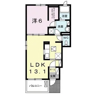 アレス【1階】の間取り