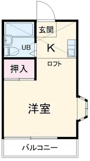 ラスール・イナII【1階】の間取り