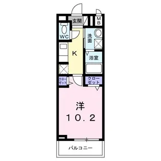 ミッドハイツ【3階】の間取り