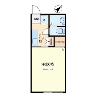 シティーハイムイソムラ【2階】の間取り