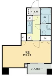 クロスレジデンス蒲田【6階】の間取り