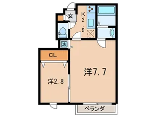 プリマベーラ桜丘【1階】の間取り