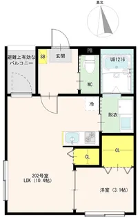 東部市場前K2レジデンス【1階】の間取り