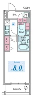 ドゥーエ板橋区役所前【5階】の間取り