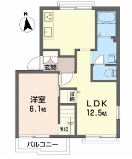 SUQUARE VIE E【2階】の間取り