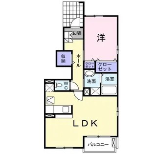 シエル アンジュ【1階】の間取り