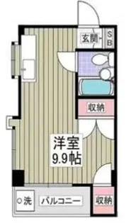 稲毛ベルハウス【1階】の間取り