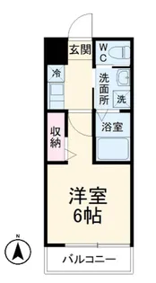 ラフィーナー大和【2階】の間取り