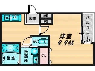 フジパレス若江岩田II番館【1階】の間取り