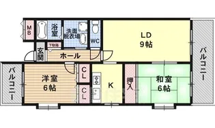 メゾンDEコンフォール【2階】の間取り