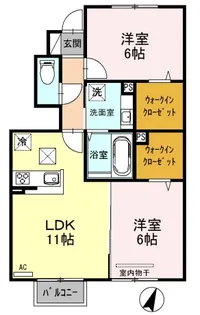 サンクレイン【1階】の間取り