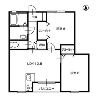 ソリッソ総社駅前【2階】の間取り