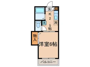 スカイグリ-ン【2階】の間取り