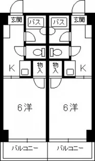 ジョイフリー皆賀【4階】の間取り