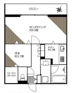 レジデンシャルスター白山シーズンテラス【1階】の間取り
