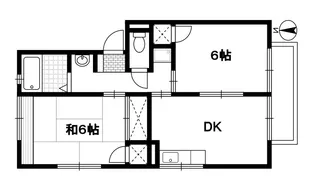 岡山県倉敷市上東【アパート】の間取り