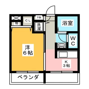 カーサ・ノア高峯町【4階】の間取り