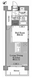 メゾン・ド・コリーヌ市ヶ谷【1階】の間取り