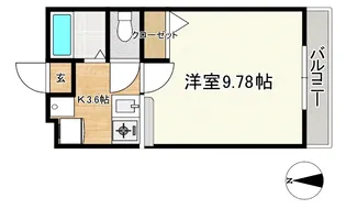 仙台北学園川平【1階】の間取り