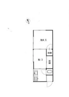 藤ハイツ上末吉【2階】の間取り