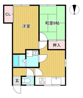 ジュンアパート【2階】の間取り